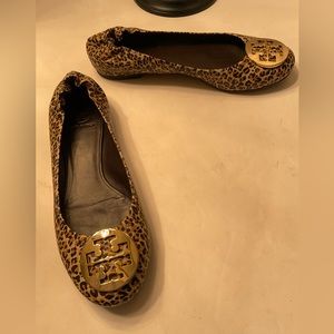 Tory Burch animal print flats